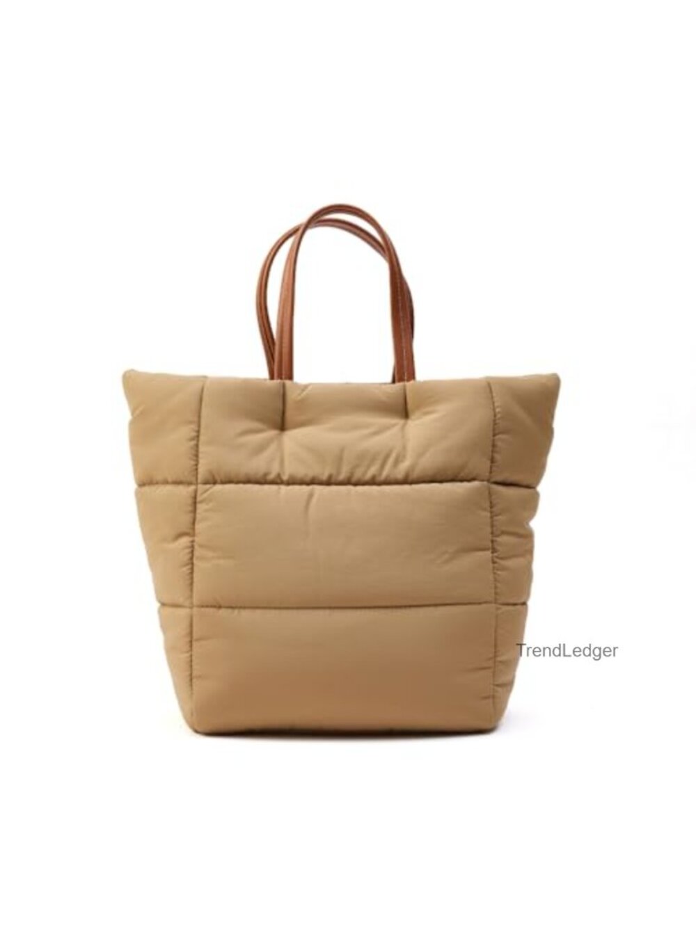 Puffer Tote Bag Lightweight Quilted Nylon Crossbody Work Travel